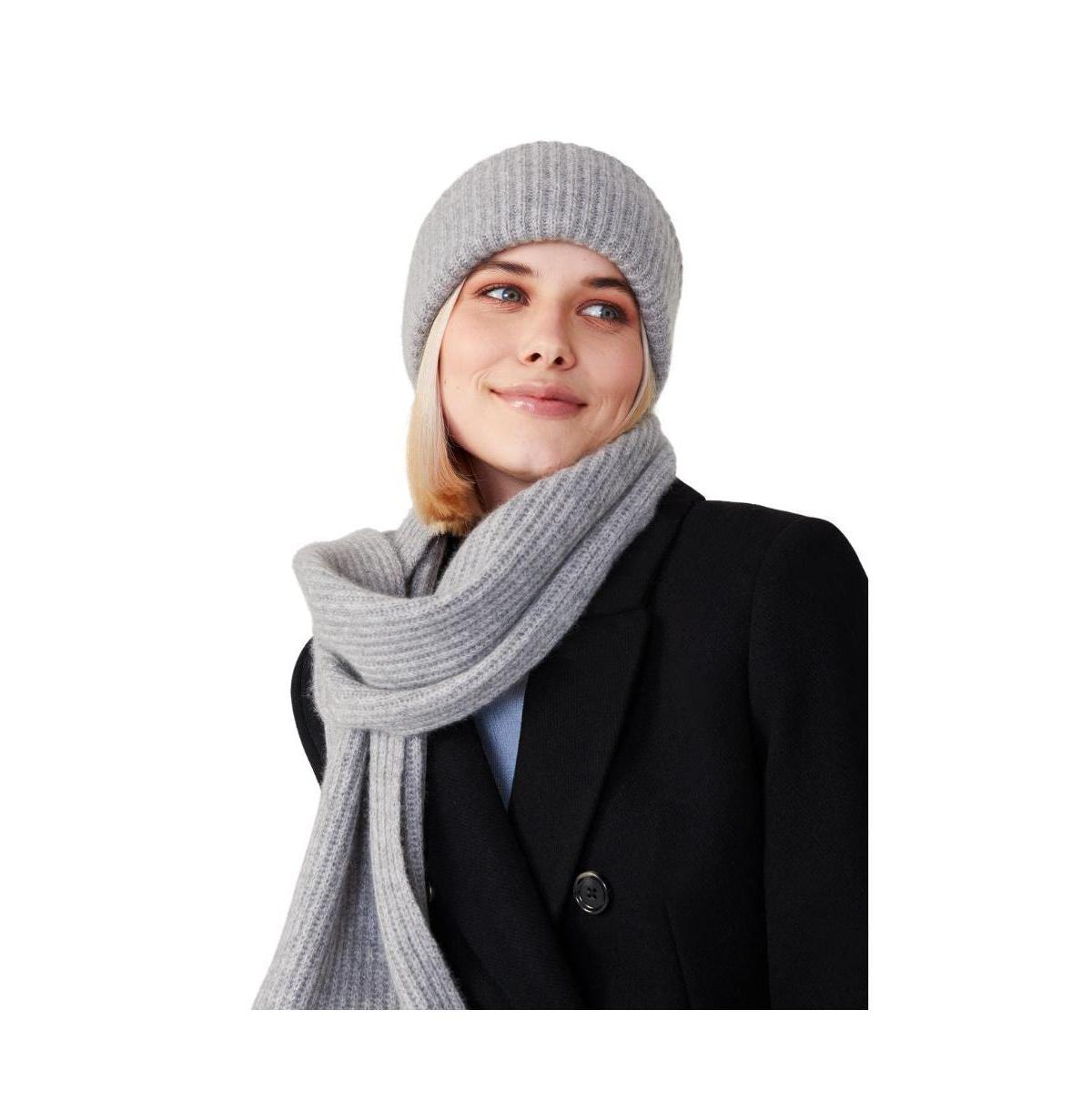 Style Republic 100% Pure Cashmere Chunky Knit Womens Beanie Product Image