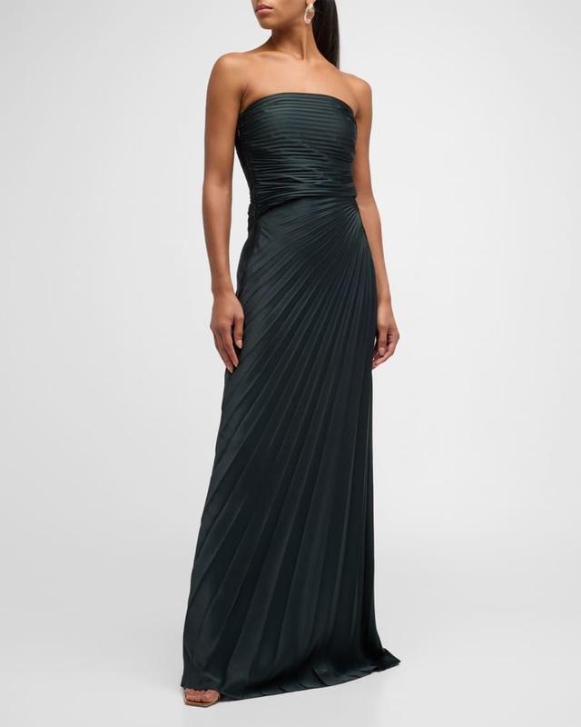 Bianca Pleated Strapless Gown Product Image