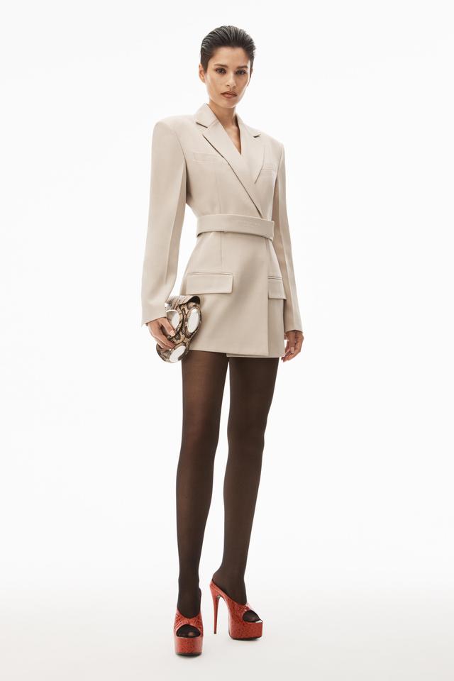 Belted Blazer Dress In Wool Tailoring Product Image