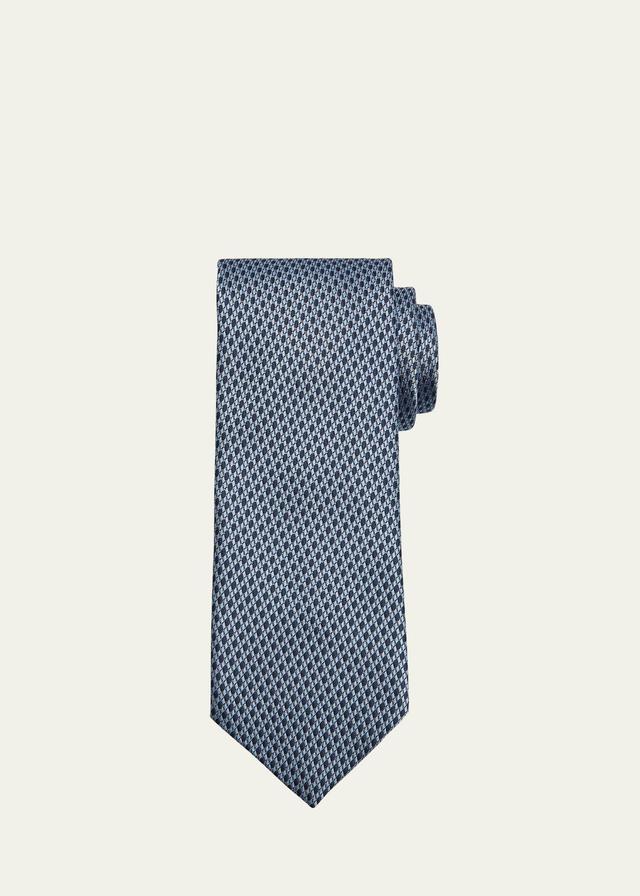 Mens Micro-Diamond Silk Tie Product Image