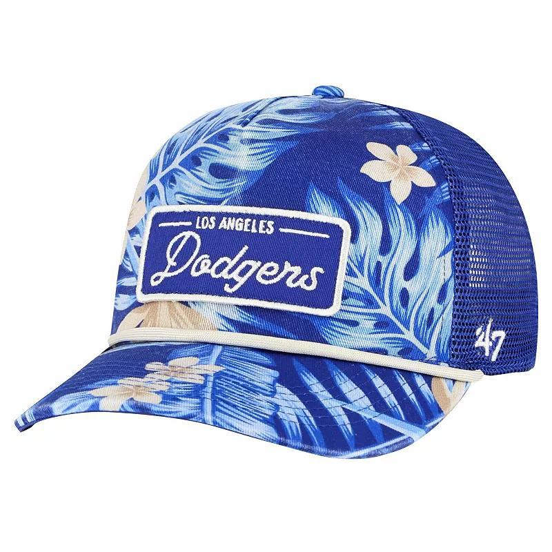 Mens 47 Royal Los Angeles Dodgers Tropicalia Trucker Hitch Adjustable Hat Product Image