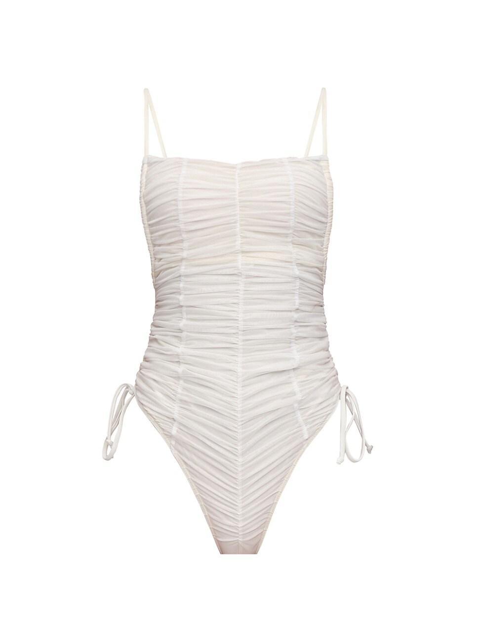 Womens Reco Ruched One-Piece Swimsuit Product Image