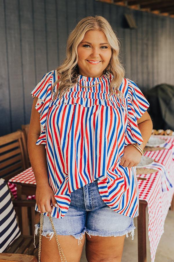 Smiles and Stripes Shift Top Curves Product Image