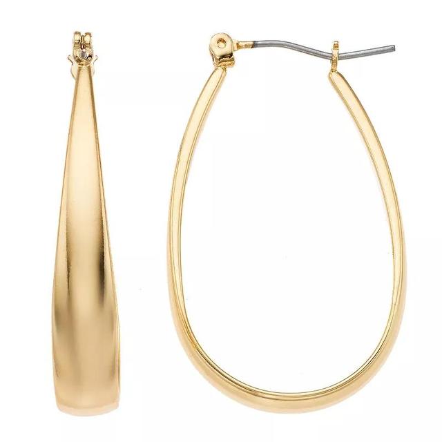 Napier Oval Hoop Earring, Womens, Gold Tone Product Image