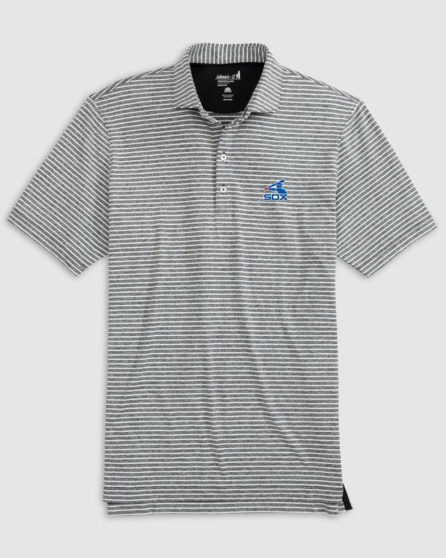 johnnie-O Los Angeles Dodgers Clipperr Striped Jersey Performance Polo Product Image