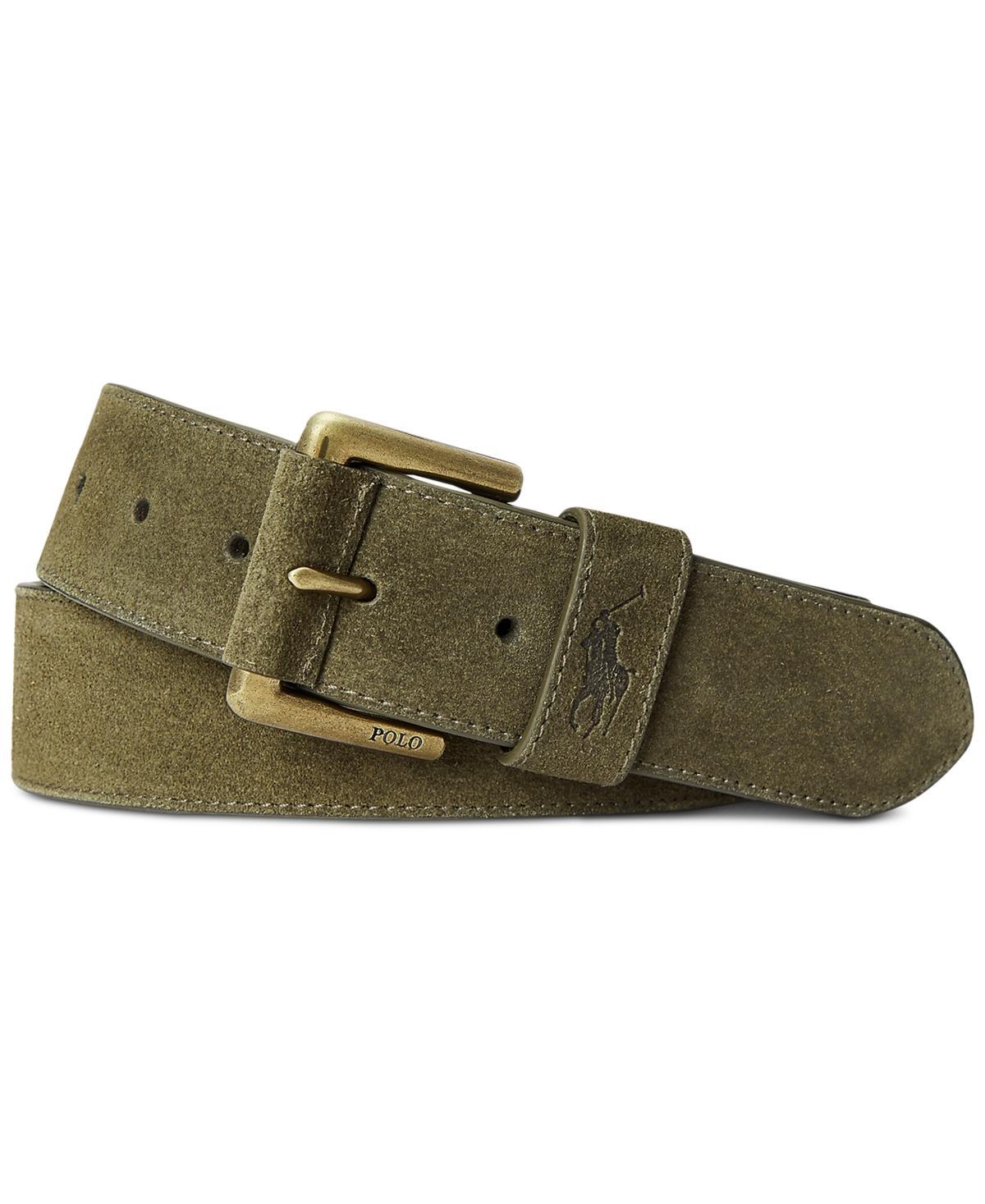 Polo Ralph Lauren Mens Suede Roller Buckle Belt Product Image