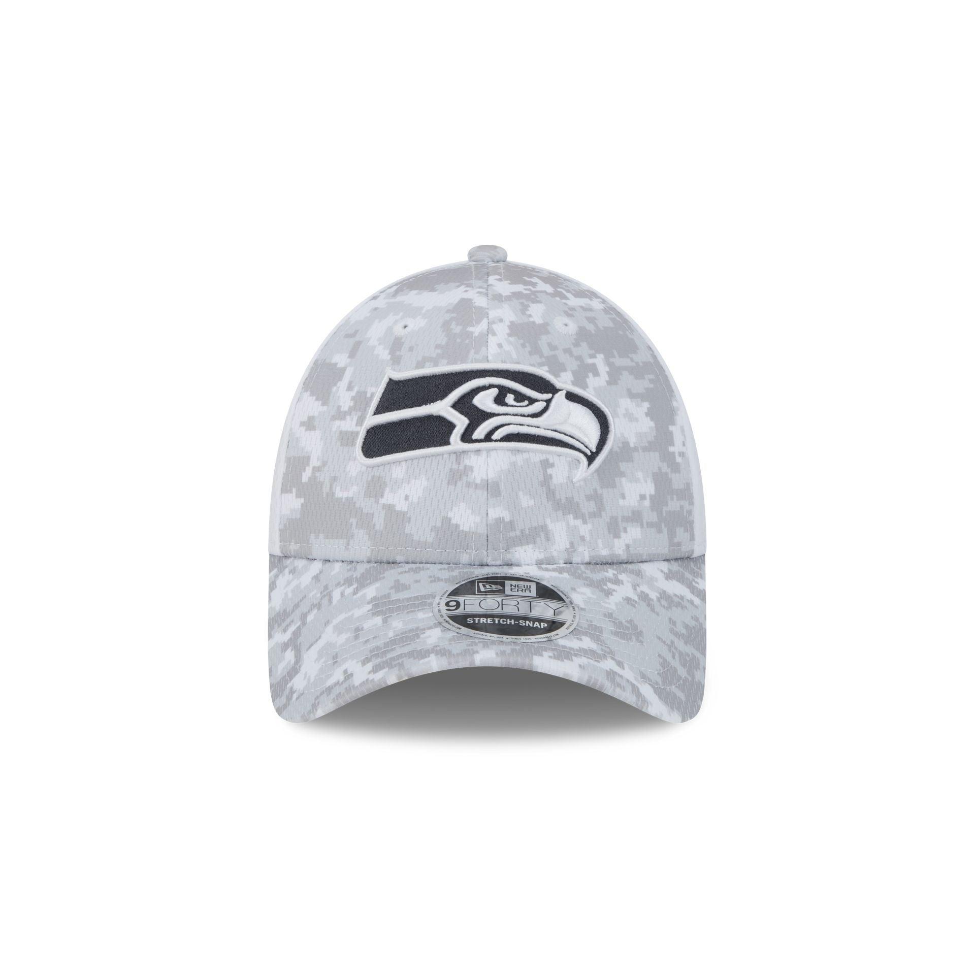 Seattle Seahawks 2024 Salute to Service 9FORTY Stretch-Snap Hat Male Product Image