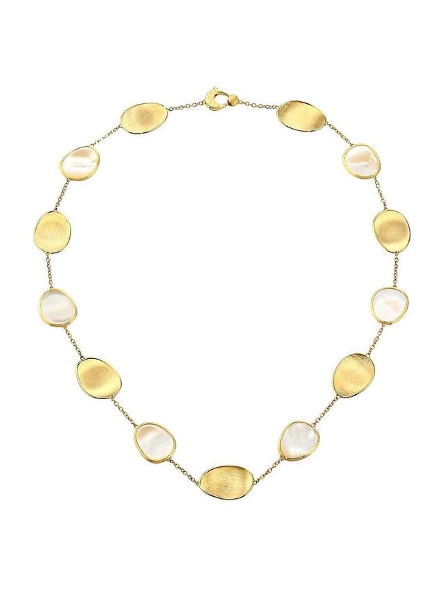 Womens Lunaria 18K Yellow Gold & White Mother-Of-Pearl Necklace Product Image