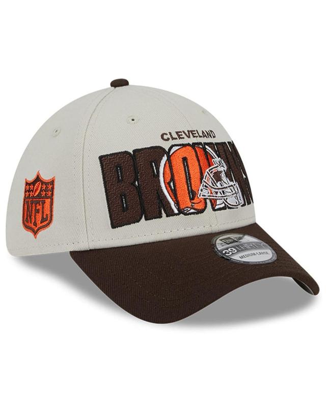 Men's New Era  Cream Cleveland Browns 2023 NFL Draft 39THIRTY Flex Hat Product Image