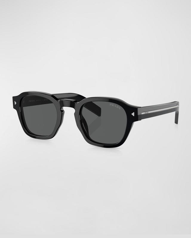 Mens Acetate Round Sunglasses Product Image