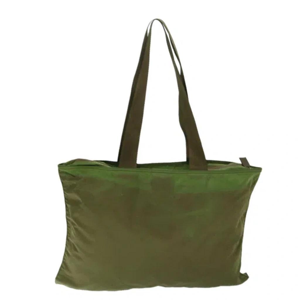 Tessuto Khaki Synthetic Tote Bag () Product Image