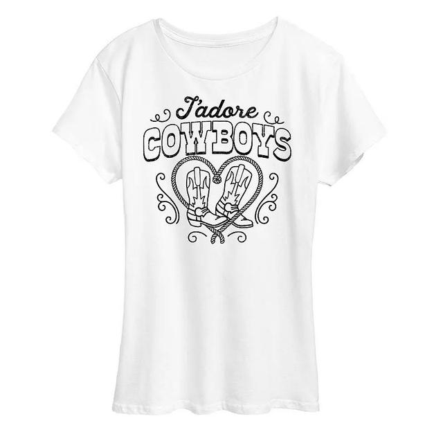 Womens Jadore Cowboys Graphic Tee Product Image