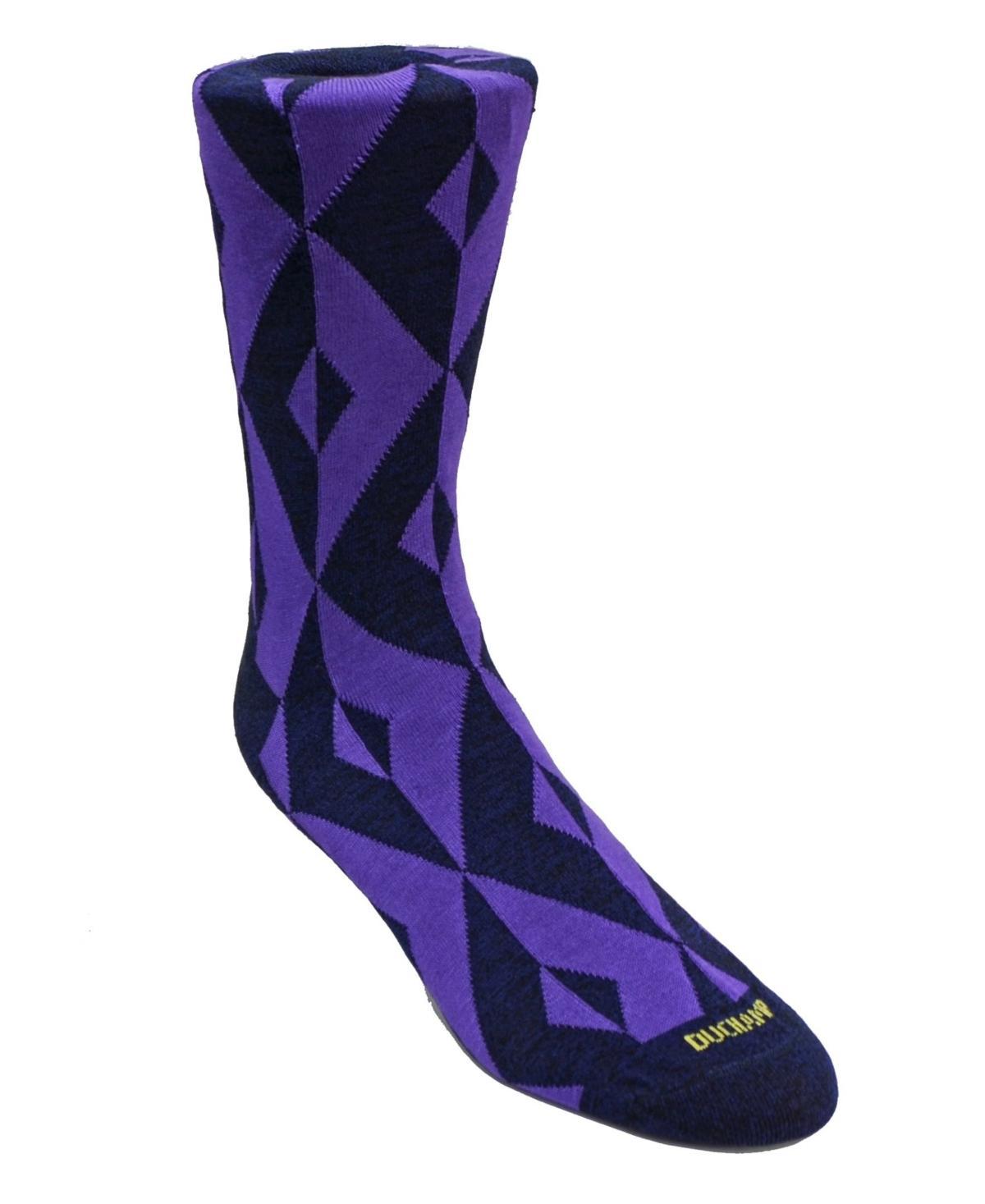 Duchamp London Mens Geometric Design Dress Sock Product Image