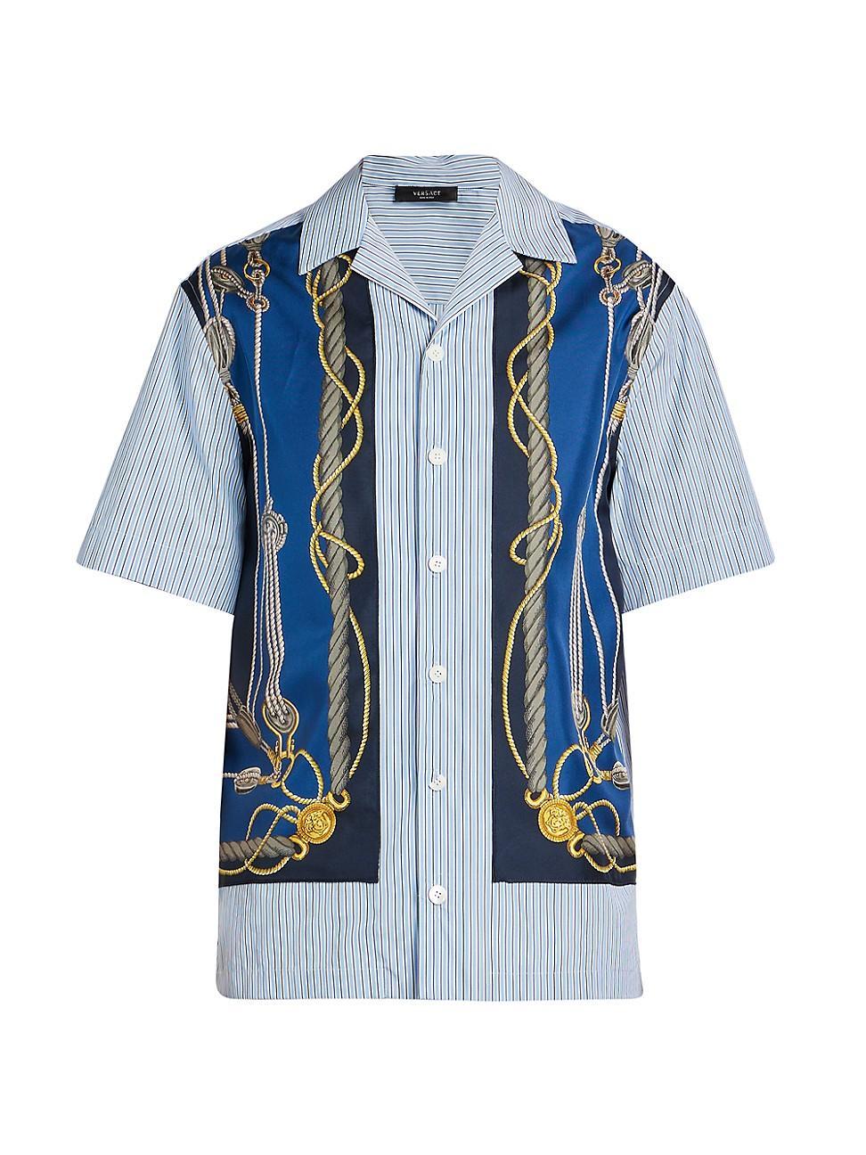 Mens Poplin & Silk Camp Shirt Product Image