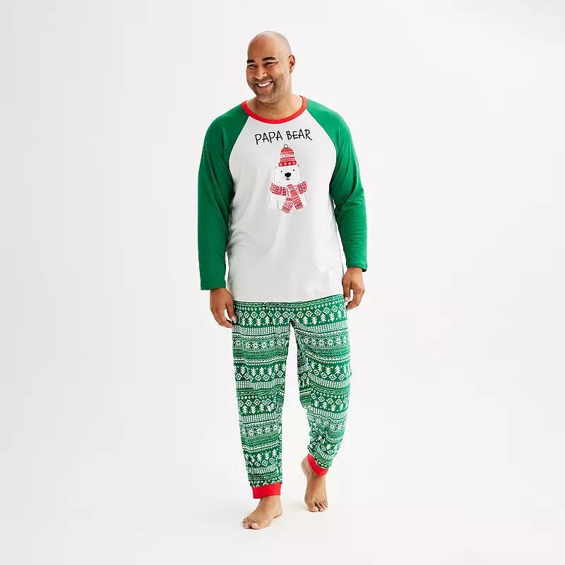 Big & Tall Jammies For Your Families Bear Pajama Top & Pajama Bottoms Set, Mens Product Image