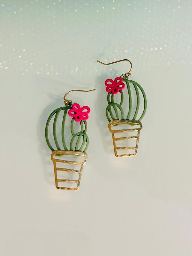 Potted Cacti Earrings Product Image