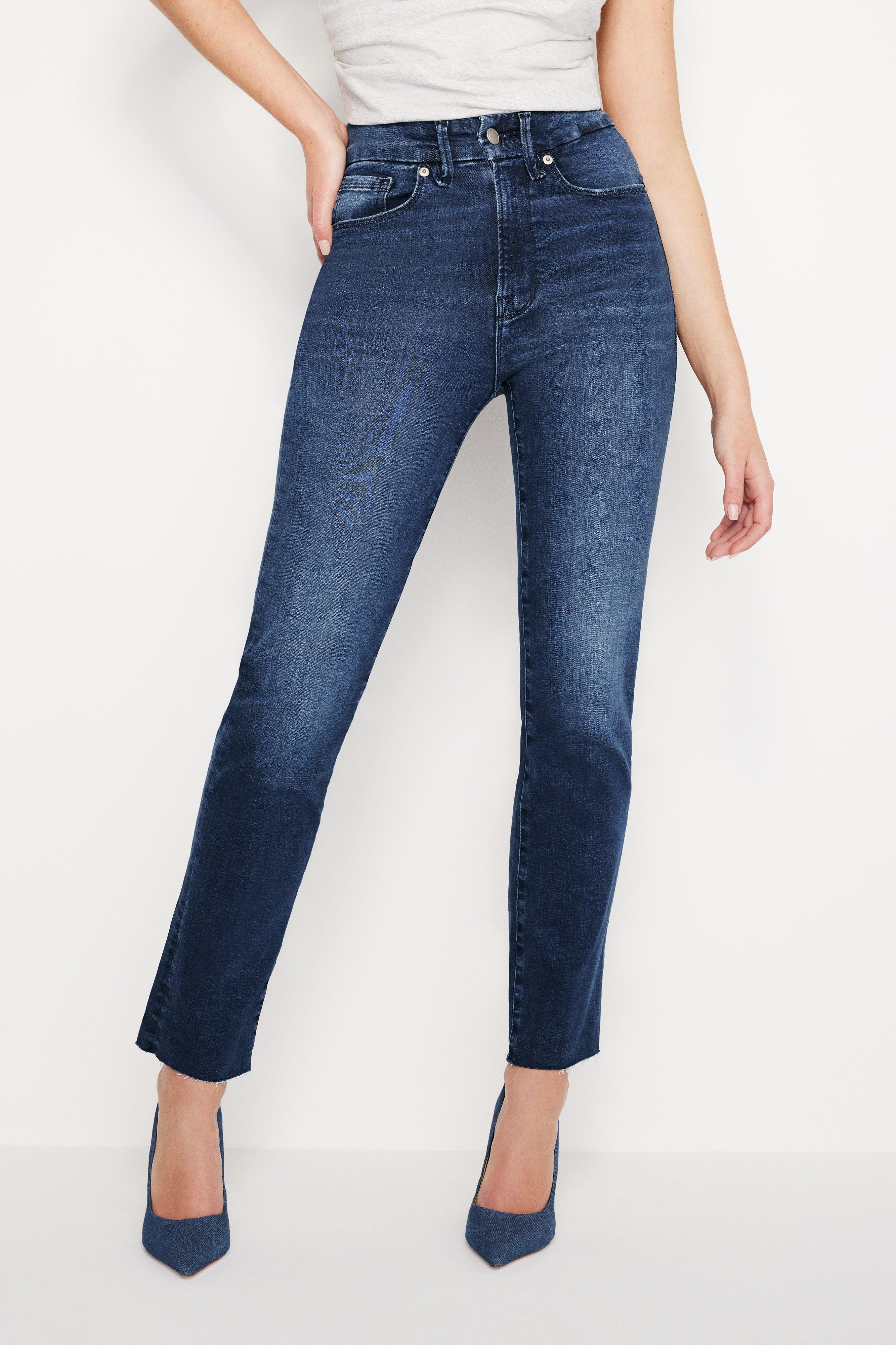 ALWAYS FITS GOOD CLASSIC SLIM STRAIGHT JEANS | INDIGO446 Product Image