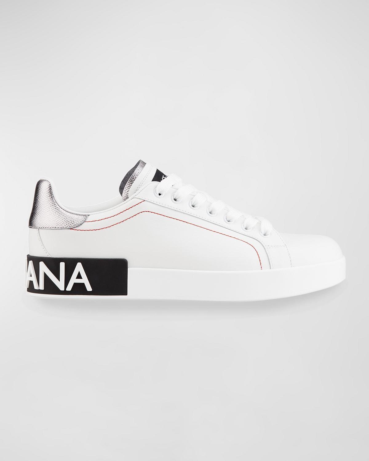 Leather Logo Low-Top Sneakers Product Image