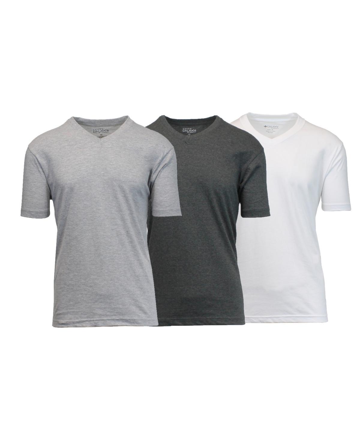 Galaxy By Harvic Mens Short Sleeve V-Neck T-shirt, Pack of 3 Product Image