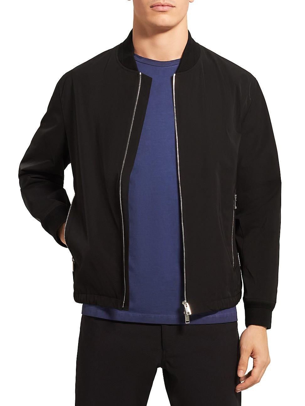 Theory City Foundation Tech Water Resistant Twill Bomber Jacket Product Image