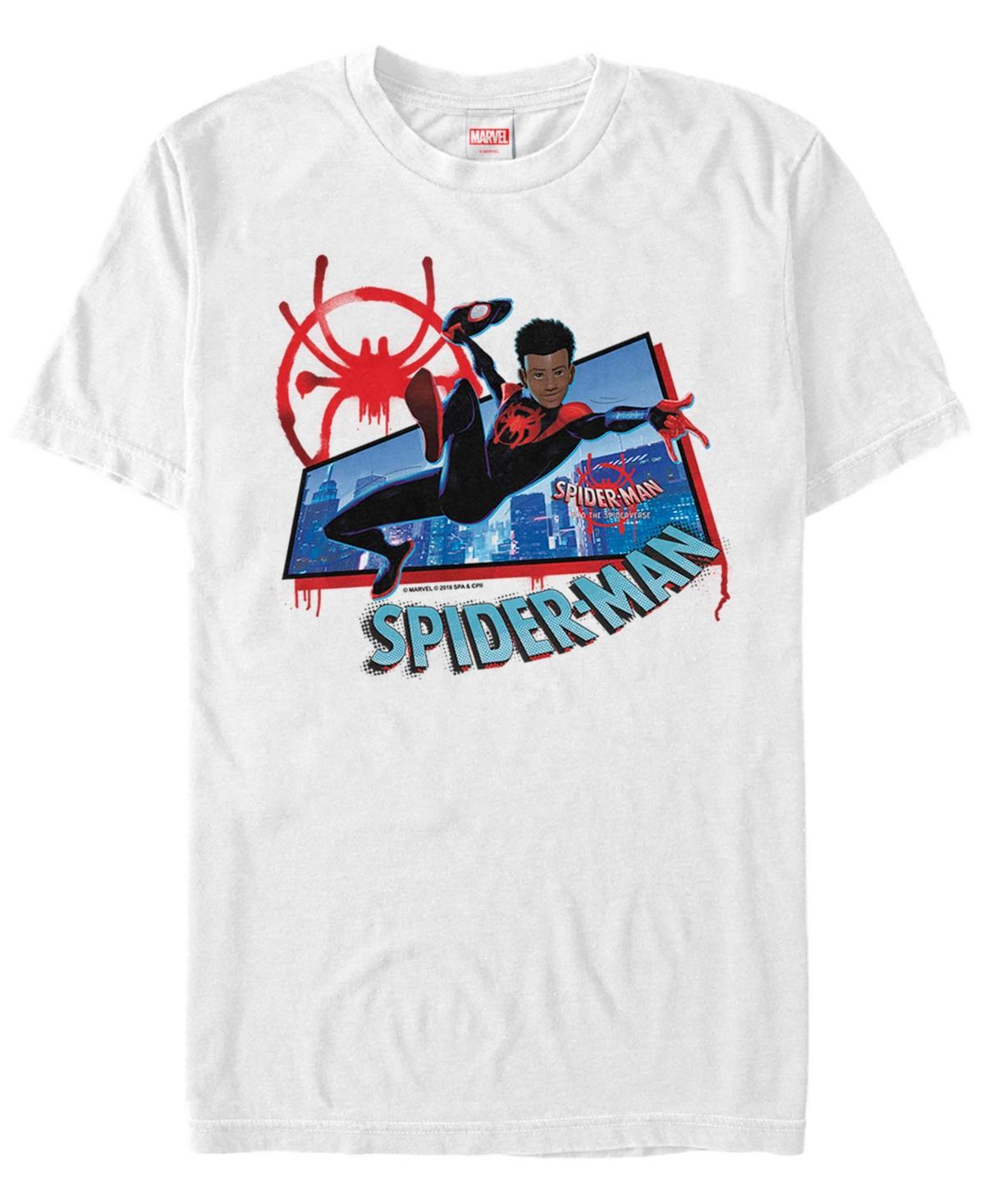 Mens Marvel Spider-Verse Morales Spider-Man Short Sleeve Graphic Tee Product Image