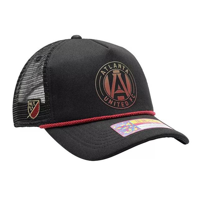 Mens Black Atlanta United FC Atmosphere Trucker Adjustable Hat Product Image