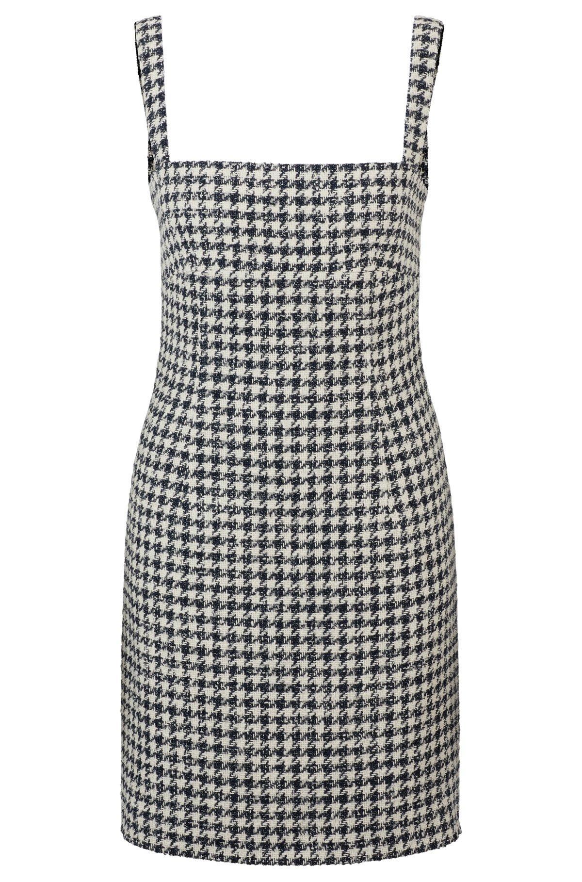 Mini dress with houndstooth pattern Product Image