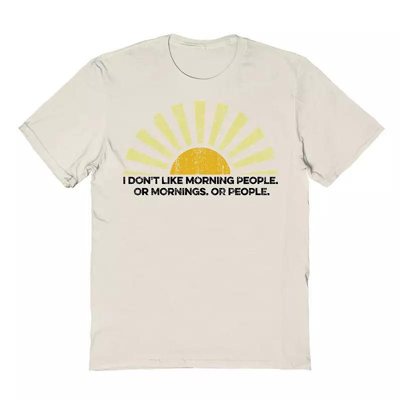 Mens Dont Like Morning People Graphic Tee Product Image