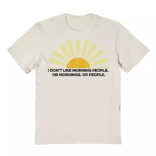 Mens Dont Like Morning People Graphic Tee Product Image