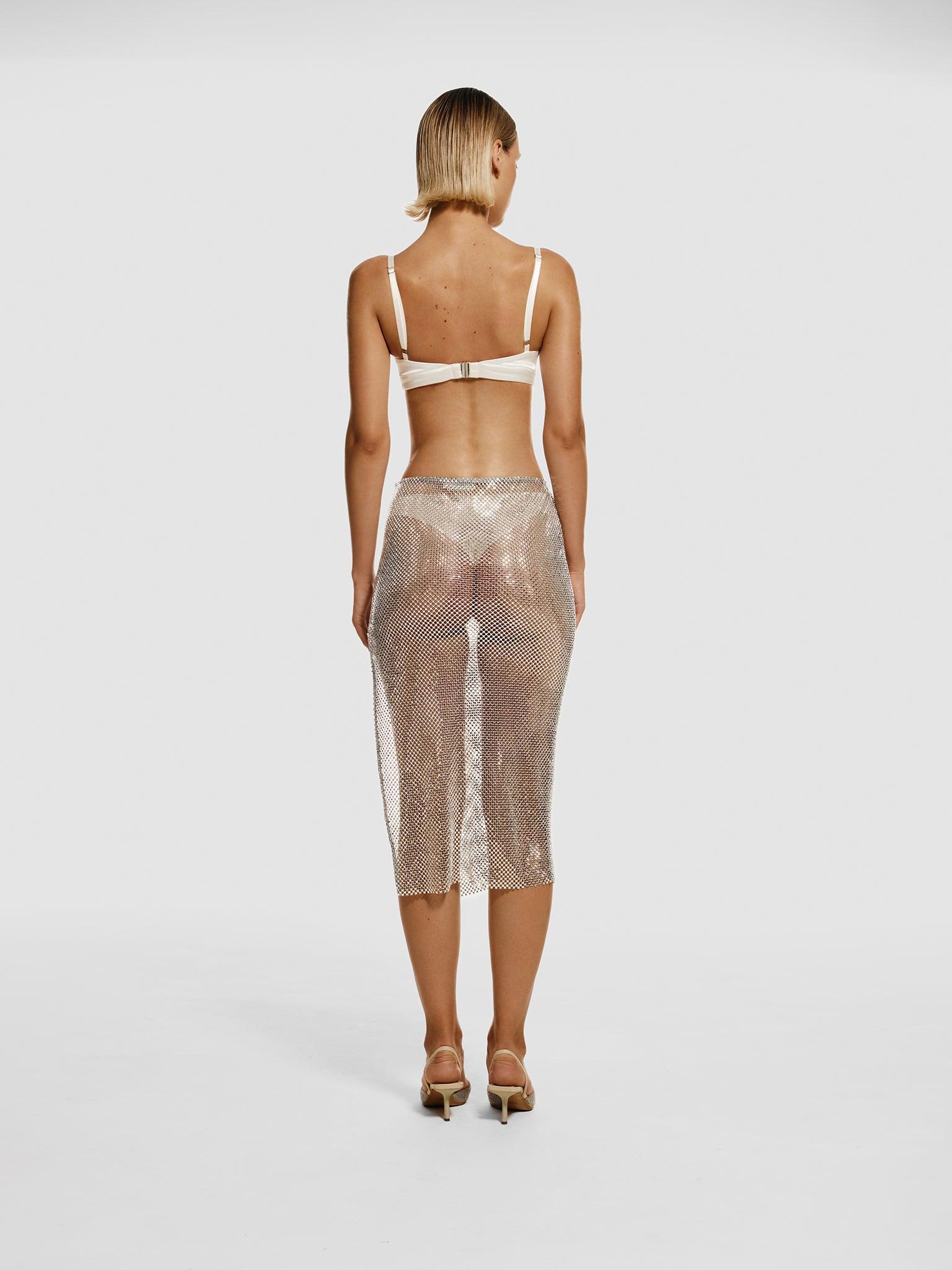 Stardust Pencil skirt in Silver Product Image