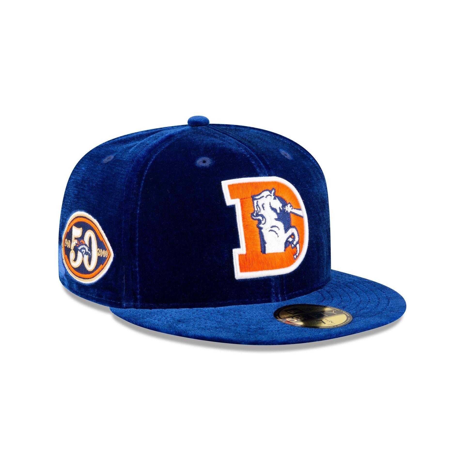 Just Caps Velvet Historic Denver Broncos 59FIFTY Fitted Hat Male Product Image