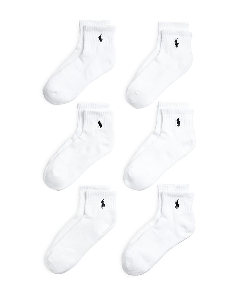 Polo Ralph Lauren Mens 6-Pk. Performance Sport Quarter Socks Product Image