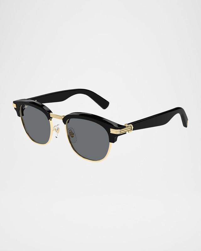 Mens Round Two-Tone Sunglasses Product Image