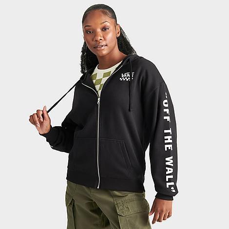 Womens Vans Extra Fun Checkerboard Oversized Full-Zip Hoodie Product Image