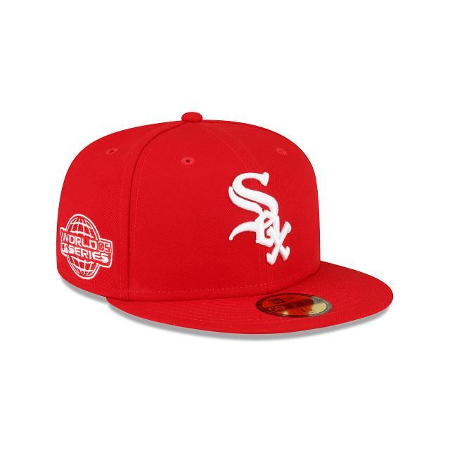 Chicago White Sox Sidepatch Red 59FIFTY Fitted Hat Male Product Image