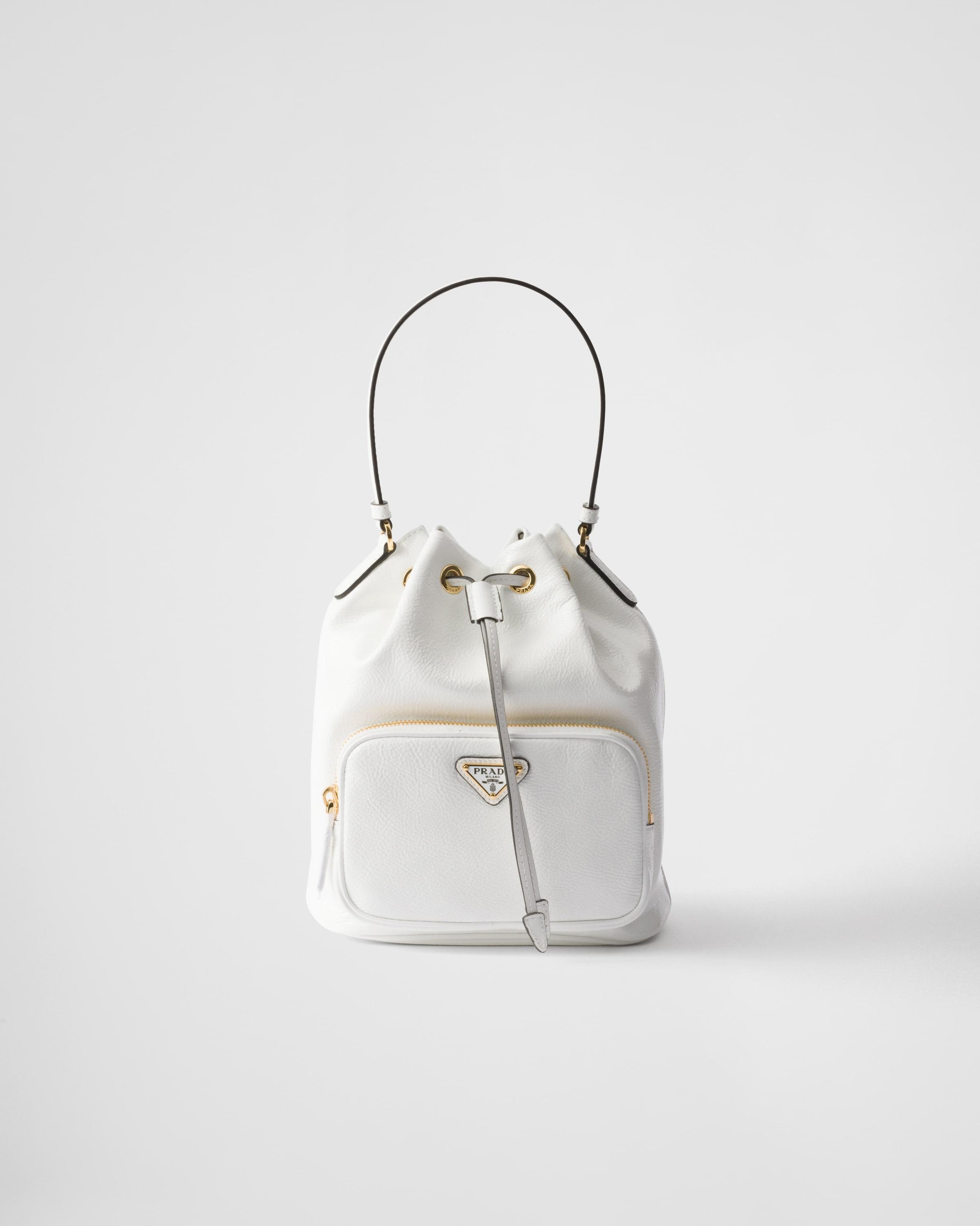 Prada Duet naplak patent leather bucket bag Product Image