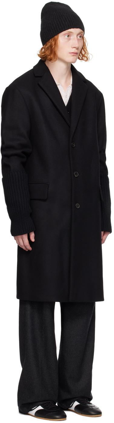 DRIES VAN NOTEN Black Single-breasted Coat In 900 Black Product Image