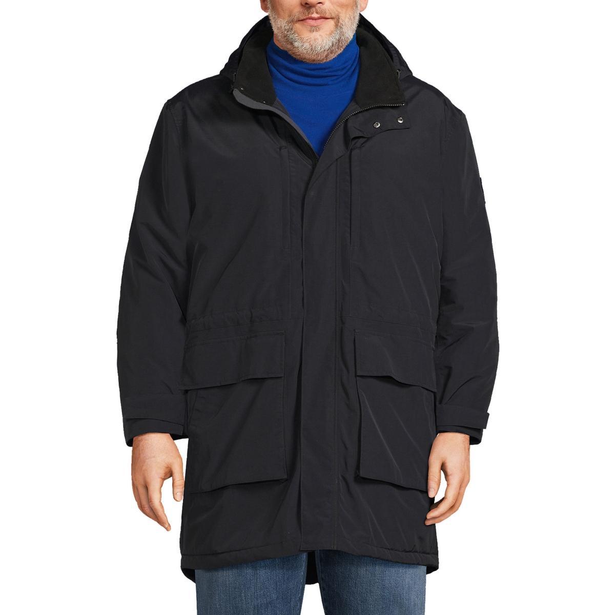 Lands End Mens Big & Tall Squall Insulated Waterproof Winter Parka Product Image