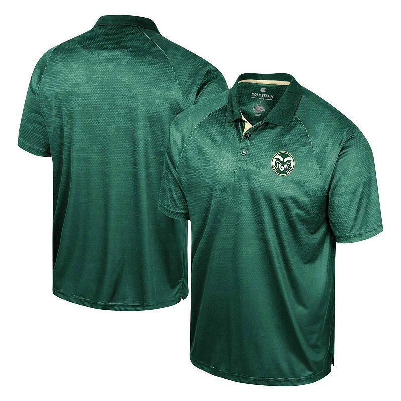 Mens Colosseum Colorado State Rams Honeycomb Raglan Polo Product Image