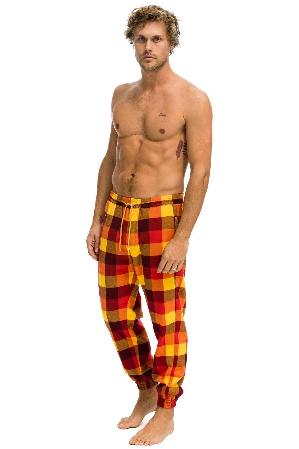 MEN'S PLAID LODGE PANT - SURFY PLAID Male Product Image