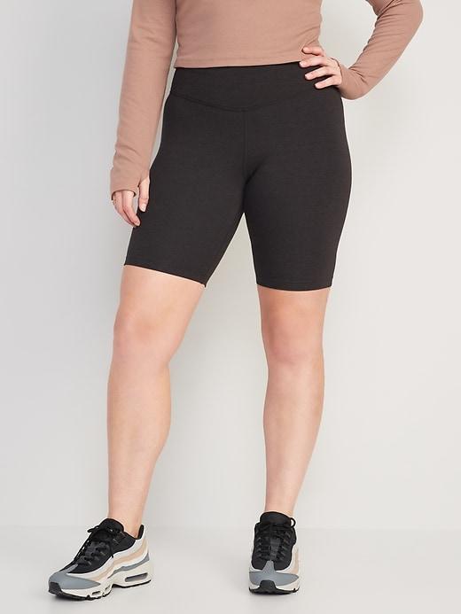 Extra High-Waisted PowerChill Biker Shorts -- 8-inch inseam Product Image