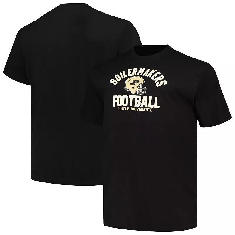 Mens Champion Purdue Boilermakers Big & Tall Football Helmet T-Shirt Product Image