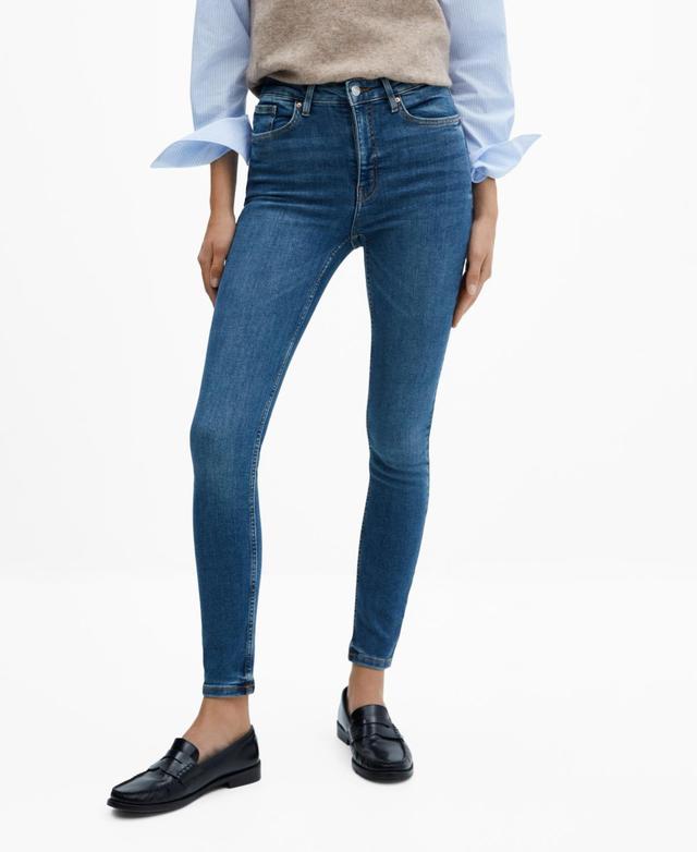 Mango Womens High-Rise Skinny Jeans Product Image