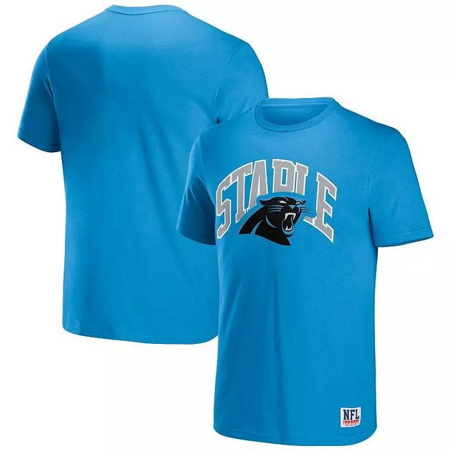 Mens Nfl X Staple Blue Carolina Panthers Lockup Logo Short Sleeve T-shirt Product Image