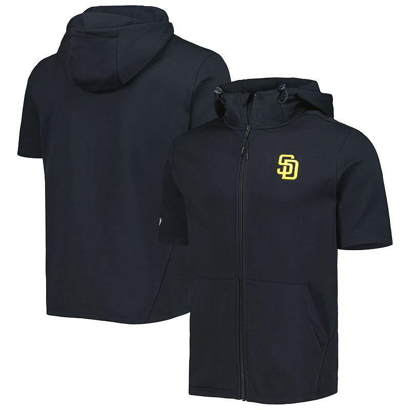 Mens Levelwear San Diego Padres Recruit Full-Zip Short Sleeve Hoodie Product Image