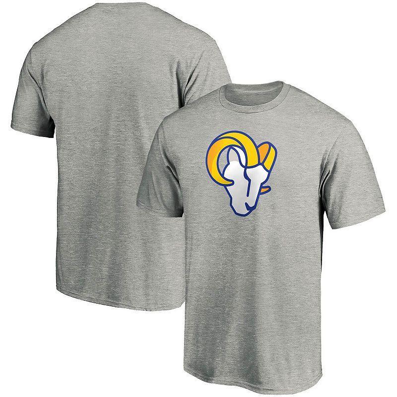 Fanatics Mens Los Angeles Rams Fanatics Rams Primary Logo T-Shirt - Mens Heather Grey Product Image