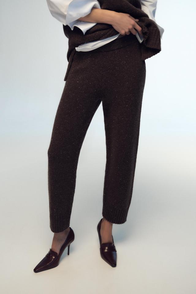 STRAIGHT LEG KNIT PANTS Product Image