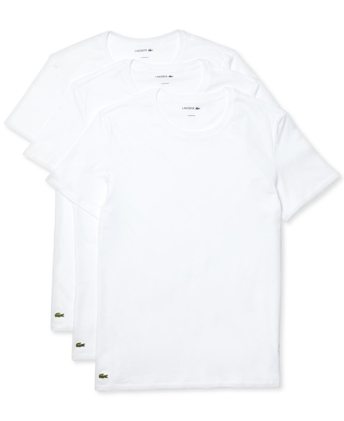 Lacoste 3-Pack Crew Neck Regular Fit Essential T-Shirt Men's Clothing Product Image