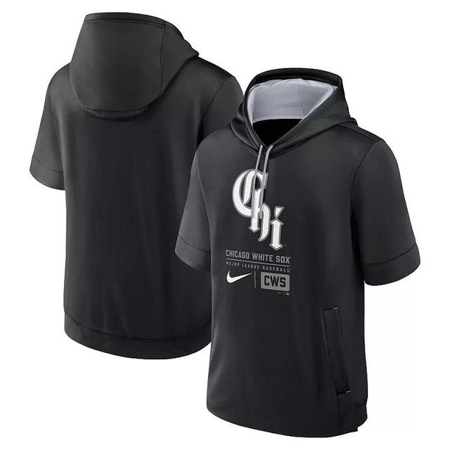 Seattle Mariners Tri Code Lockup Nike Men's MLB Short-Sleeve Pullover Hoodie Product Image