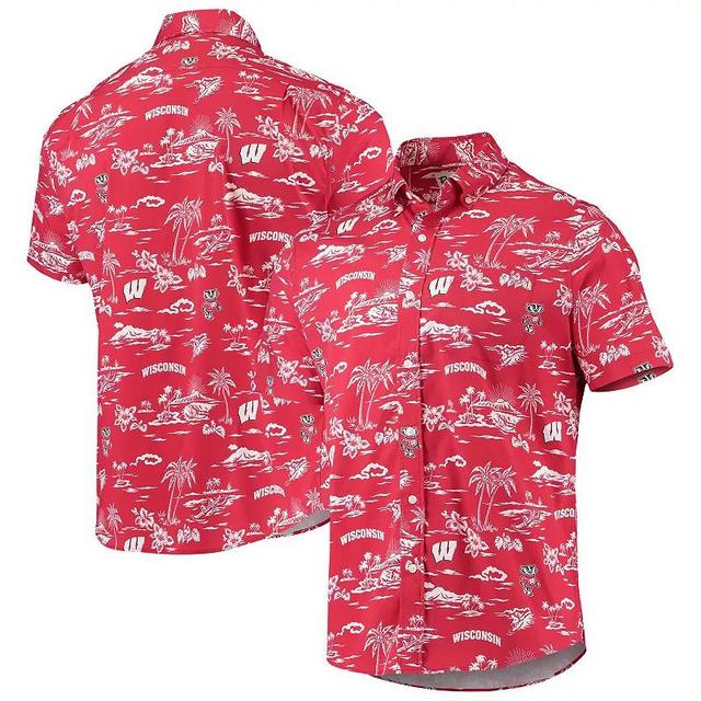 Mens Reyn Spooner Wisconsin Badgers Classic Button-Down Shirt Product Image